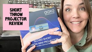 Great projector for decorating cakes and cookies! AAXA SLC450 short throw mini projector review.
