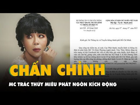 Đề nghị xử lý MC Trác Thúy Miêu đăng bài trên Facebook có dấu hiệu gây mâu thuẫn, kích động