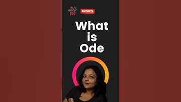 What is an Ode? Quick Explanation in 3 Minutes | YouTube Shorts 🎭 #monamimukherjee