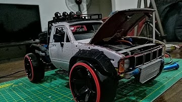 Wpl c14/c24, Front Bonnet Lift up Diy, Making Of. #Wpl #MN #Diy