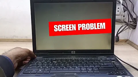 HP Compaq nc6400 screen replacement - hp laptop screen replace - hp laptop led white & lines problem
