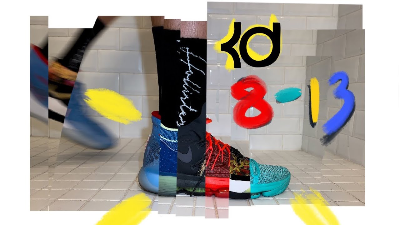 Nike KD 8-13 on feet