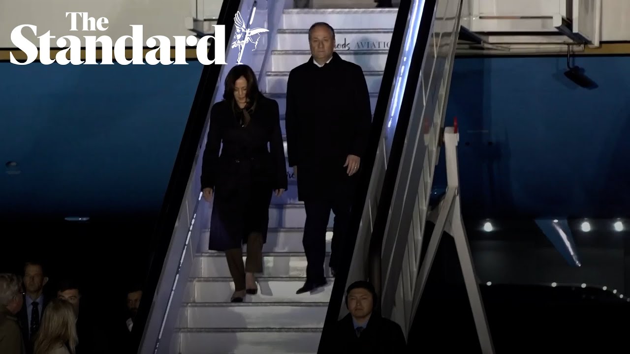 US Vice President Kamala Harris arrives in London ahead of AI safety summit