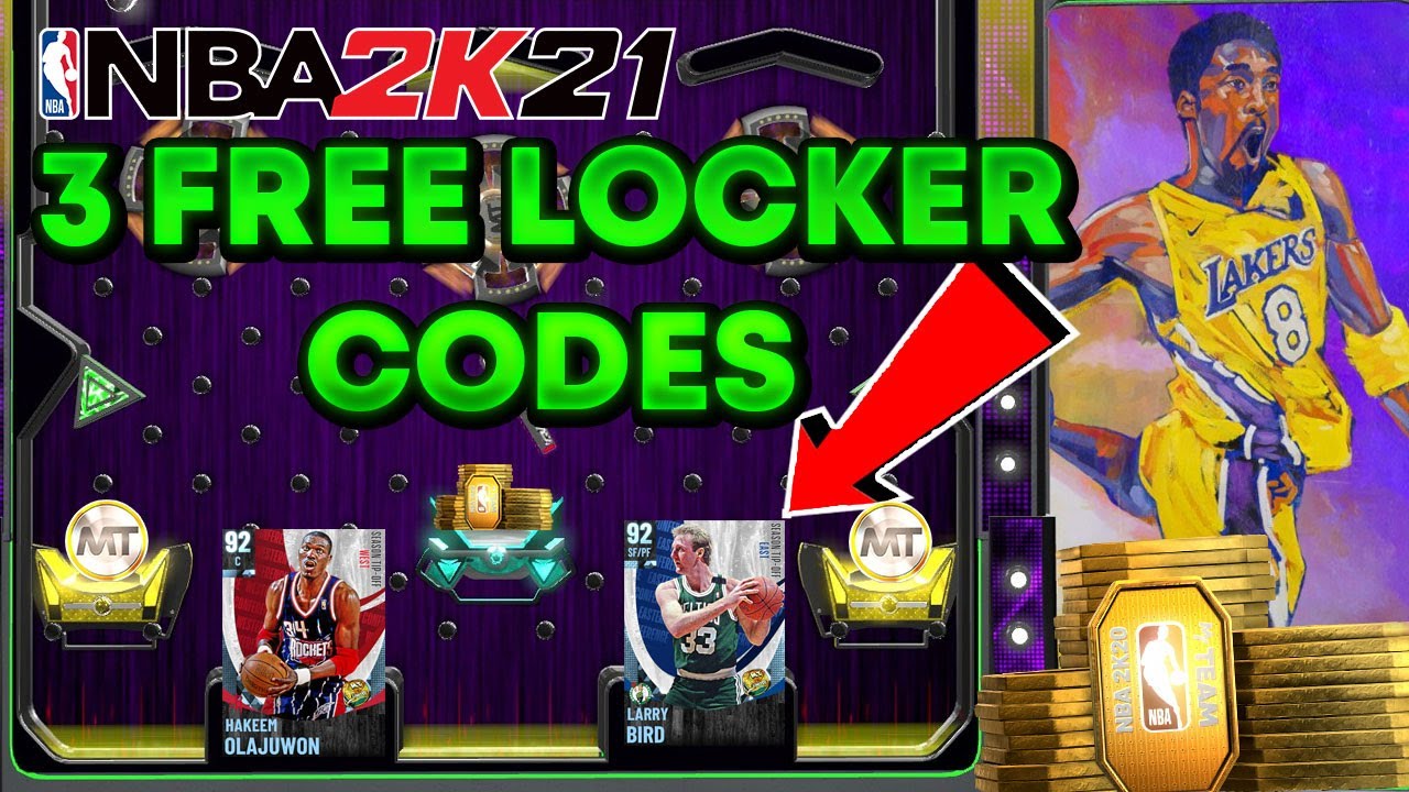 3 New Free Locker Codes In Nba 2k21 Myteam Free Mt Packs Tokens Nba 2k21 Myteam Locker Code Youtube