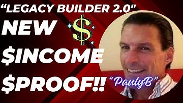 Legacy builder 2.0 proof 2025 - make $900 a day with legacy builder 2.0 proof 2025 | Paul Barletta