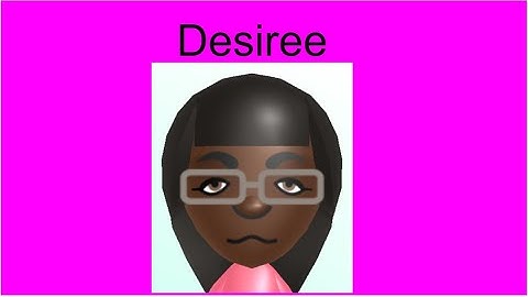 E notes custom Wii Sports Resort CPU Mii Tutorial: Desiree