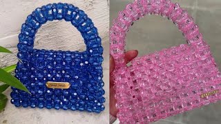 DIY BEAD BAG CRYSTAL BEADS HOURGLASS INSPIRED BEAD BAG