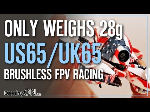 Brushless FPV Drone Weighing Only 28g!! - Eachine US65/UK65 Racing Drone Review