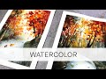 painting fall landscapes using a reference photo