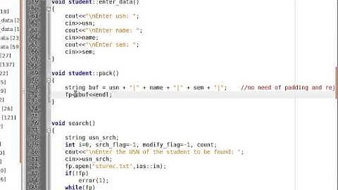 File Structures Lab Program 3