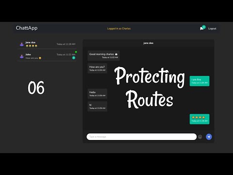 Real-time Chat App - 6 Protecting Routes |  React, Node.js and Socket.io