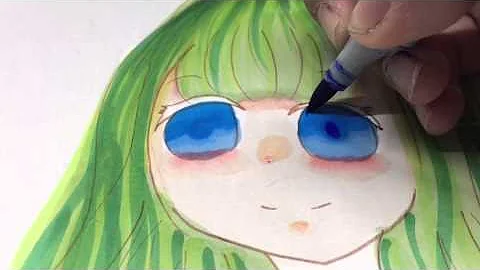 アナログイラストキラキラ塗り方