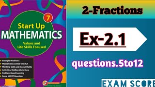 Viva Education start up mathematics|| Fractions || Ex.2.1 || by EXAM SCORE screenshot 5