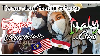COVID19 rules of traveling to EUROPE. Flying from EGYPT to ITALY |VLOG05 ????