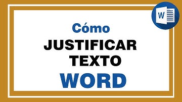 Aplicar JUSTIFICADO al TEXTO en word. Cómo justificar texto de mi archivo o documento