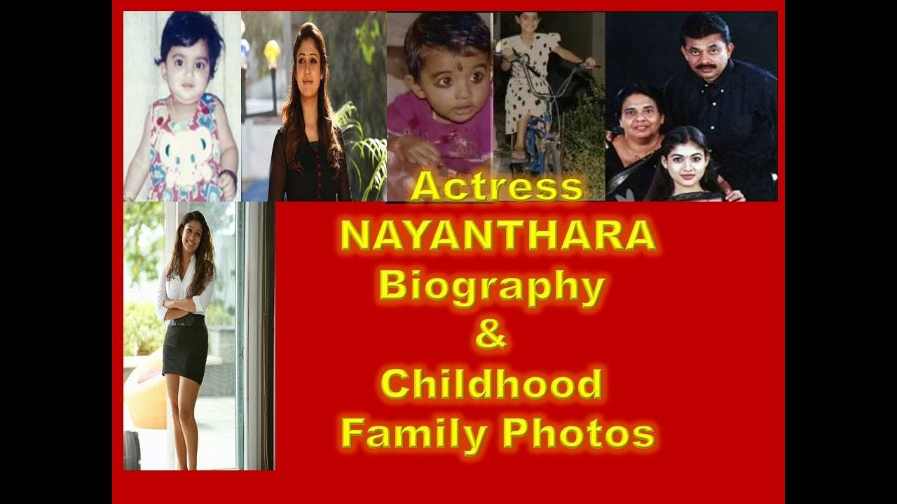Actress NAYANTHARA Biography & Family ,Childhood Photos - YouTube