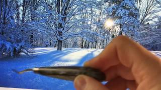 Как написать зимний пейзаж