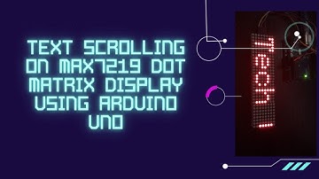 How to make scrolling text display at home | Max 7219 led dot matrix arduino
