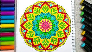 Mandala Coloring Book Collection (No talking) ASMR I Adult Coloring #34