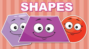 Learning Shapes - Trapezoid Hexagon Circle and Much more - Kids Vocabulary
