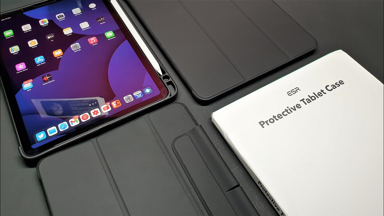 Apple iPad Air 5 (2022) tablet case black ESR Ascend Trifold