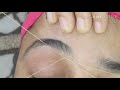 Perfect Shape Eyebrow Threading | Eyebrow Threading Tutorial for Beginners | Painless Threading