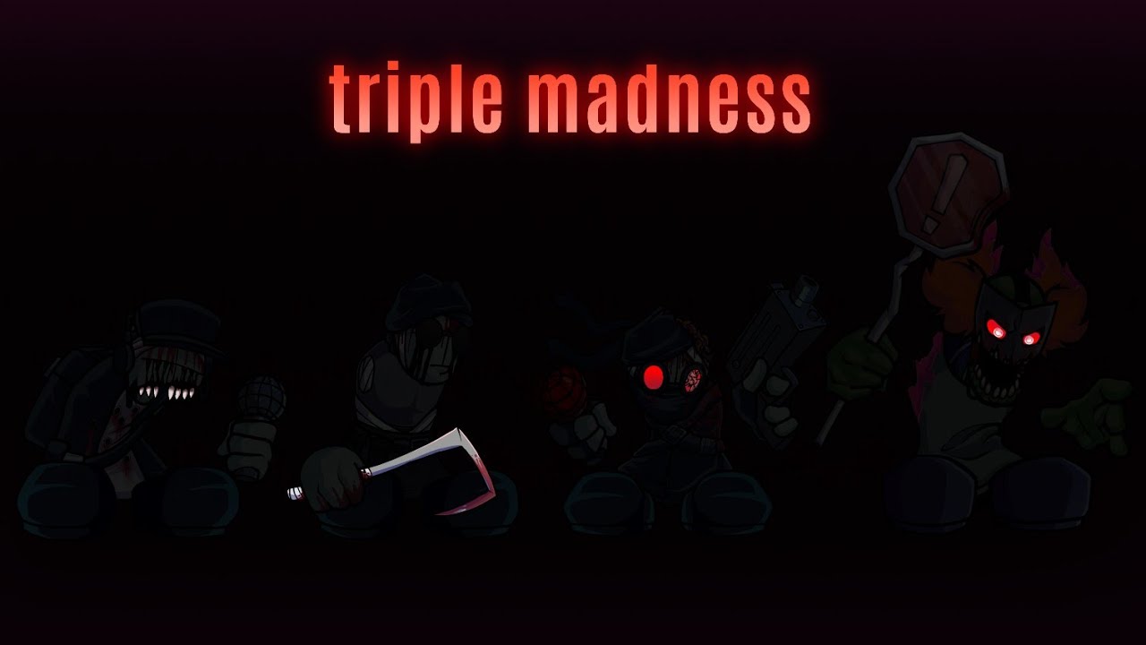FNF sonic.exe - triple trouble cover = triple madness (madness combat)