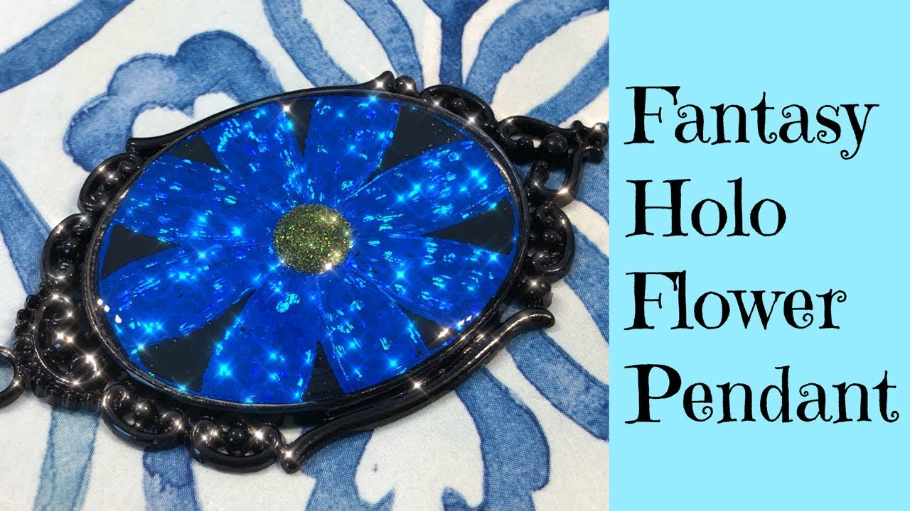 UV Resin Tutorial Creating Holographic Flower Pendants Using Arteza