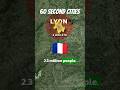 France's Second City: LYON 🇫🇷🥖 #france #lyon #60secondcities #geography