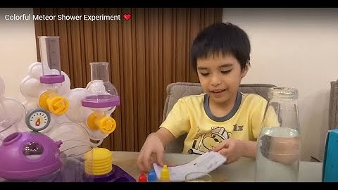 Colorful Meteor Shower Experiment ❤️