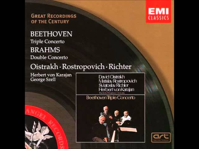 Brahms - Double Cto pour violon et vcelle:2è mvt : Oïstrakh, Rostropovitch / Orch. Cleveland / Szell