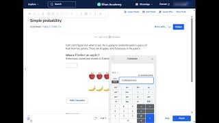 Int Mth 2B: 3.1: Simple probability (practice) | Probability | Khan Academy lesson sample