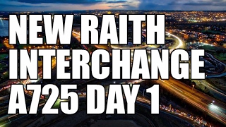 New Raith Interchange on opening day A725 M74