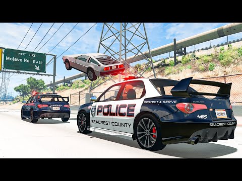 Police Car Chases #47 - BeamNG DRIVE | SmashChan