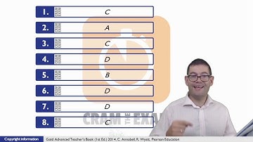 Gold Advanced 2015 Unit 7 p77 Multiple Choice Cloze