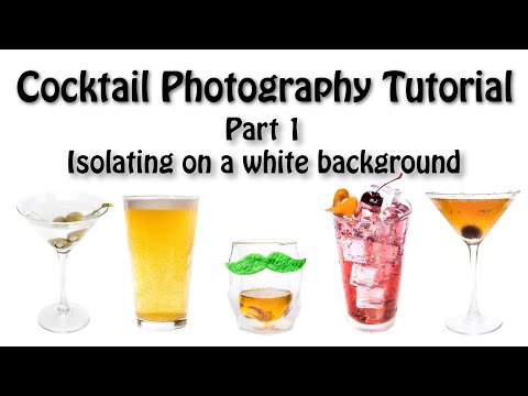 How to isolate a cocktail on a white background. Photography tutorial. Part 1.