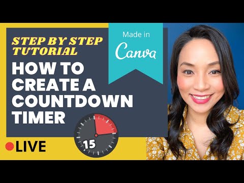 How to create a countdown timer (Step by step Canva tutorial - so easy!)