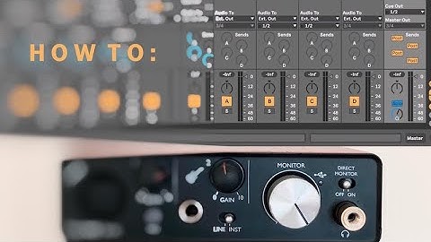 How To: route a click track to headphones in Ableton using your computer