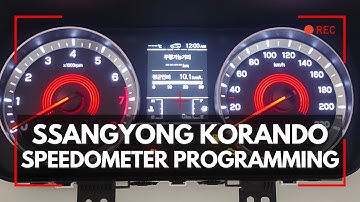Ssangyong Korando R7F701404 Dash speedometer programming with FORZA 614 by OBD2 or Dash Plug