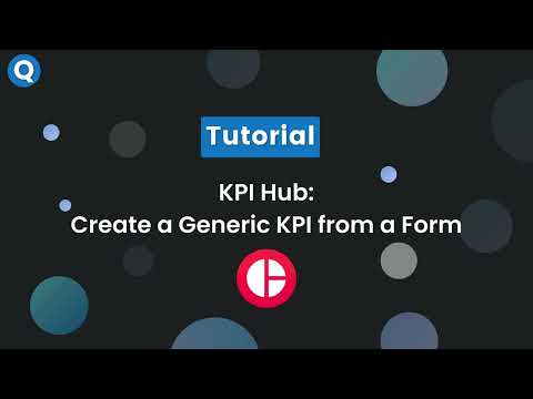 KPI Hub - Create a Generic KPI from a Form