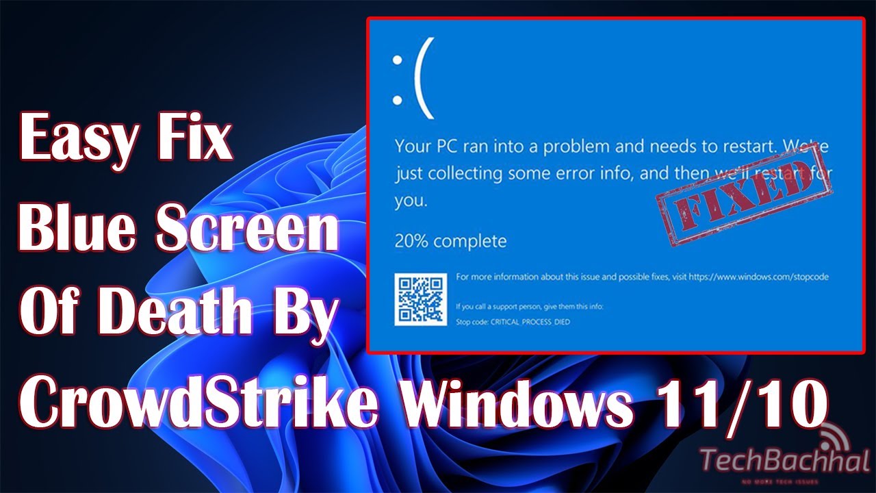 FIXED Blue Screen of Death by CrowdStrike Windows 10/11 [2025 ...