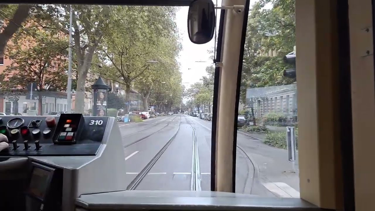 Straßenbahn Karlsruhe GT8-70D/N Mitfahrt Linie 3 Rüppurer Tor - Europaplatz 31.05.2024