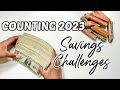 2023 savings challenge counted  how much did i save  1 challenge  coin challenge  monets money