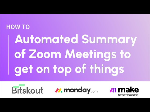 Effortless Connectivity: Automated Zoom for Seamless Meetings