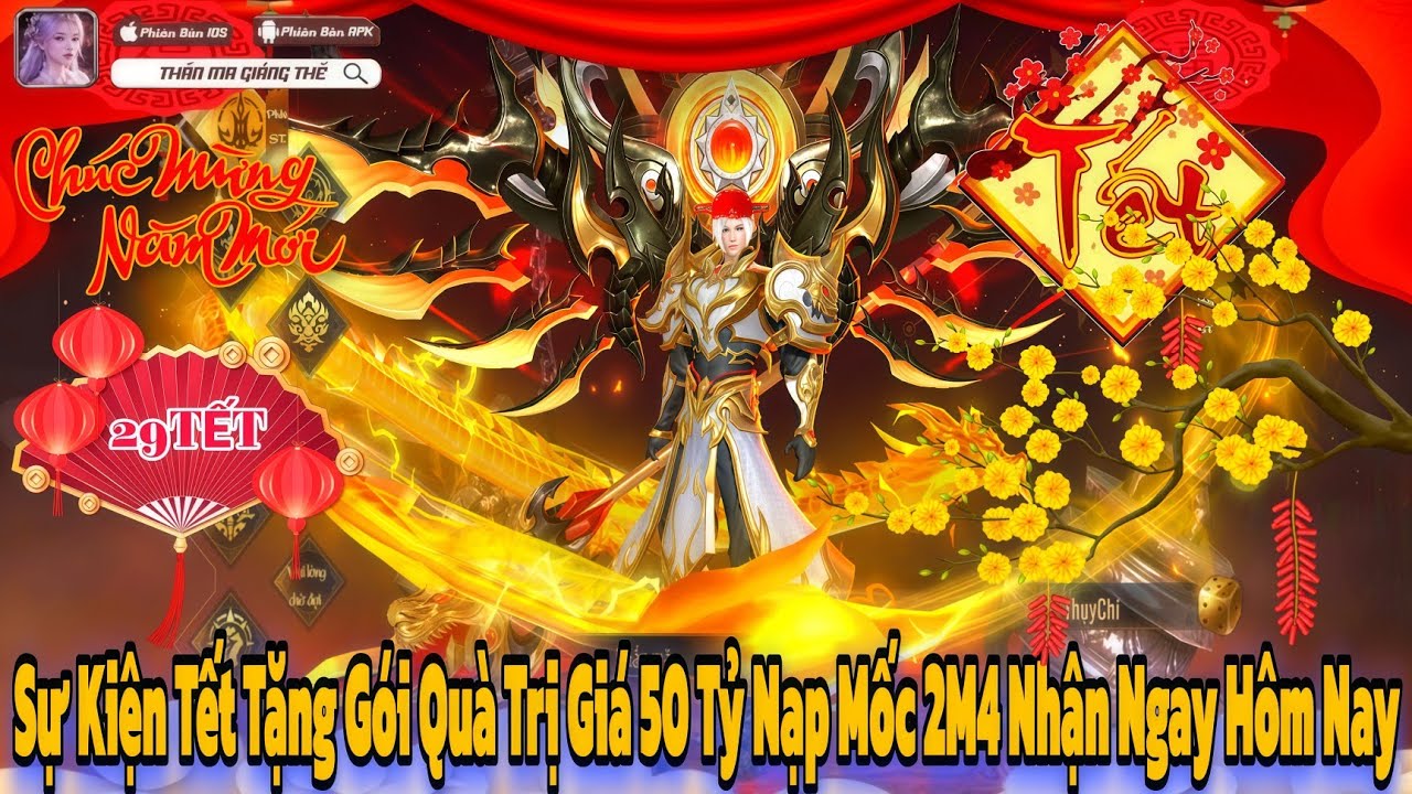 Thần Ma Giáng Thế - Sự Kiện Nạp Đơn Thiên Địa Tết Tặng Gói Quà 50 Tỷ Và Nhiều Thời Trang Siêu Đẹp