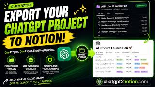 Backup Your Entire ChatGPT Project to Notion | Project Export Demo Profile