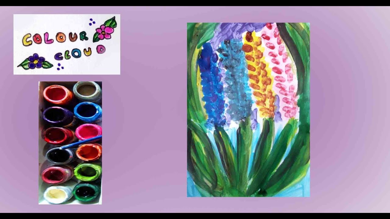 Easy Poster Colour Paintings Of Flowers - Creative Art