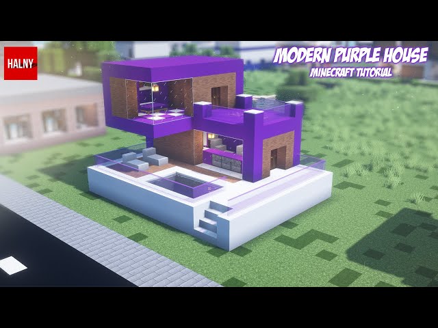 Purple  Minecraft blocks, Minecraft tutorial, Minecraft houses