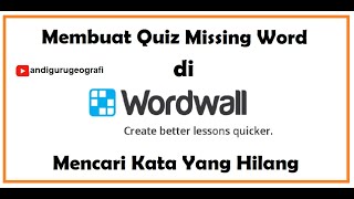 Membuat Kuis Missing Word di Wordwall screenshot 2