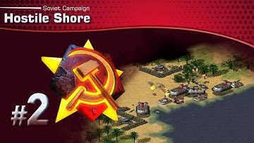 Red Alert 2: Soviet Mission 2 - Hostile Shore [Long-play & Tips]